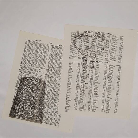 Sewing Vintage Dictionary Prints, Seamstress Prints, Book Page Prints - Picture 7 of 9